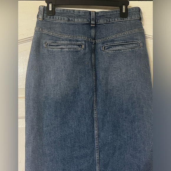 Pilcro Denim Buttondown Pencil Skirt Size 8 - Picture 10 of 11
